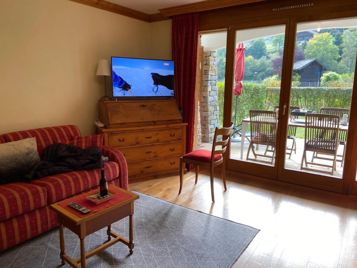Studio - La Vieze Thermes Park Apartment Val d'Illiez Luaran gambar